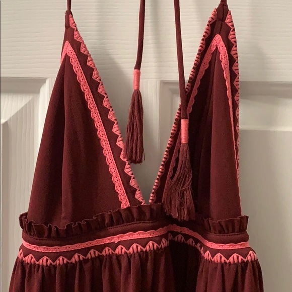 Maroon new express midi bikini top dress - Picture 7 of 7